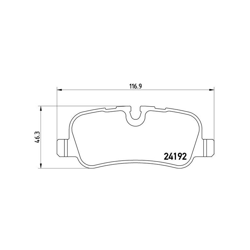 BREMBO P 44 019 Plaquettes de frein arrière pour Land Rover Discovery