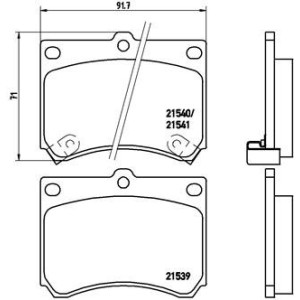 BREMBO P 49 011 Pastiglie freno anteriore per FAMILIA 323 MX-3 Escort
