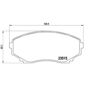 BREMBO P 49 028 Plaquettes de frein avant pour MPV E-Series E-serie