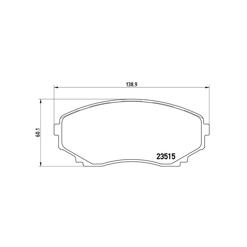 BREMBO P 49 028 Brake Pads Set Front for MPV E-Series E-serie