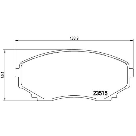 BREMBO P 49 028 Plaquettes de frein avant pour MPV E-Series E-serie