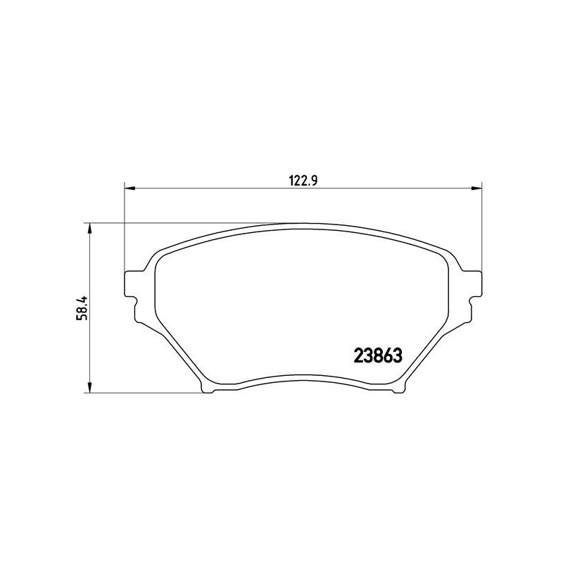 BREMBO P 49 029 Plaquettes de frein avant pour Mazda MX-5