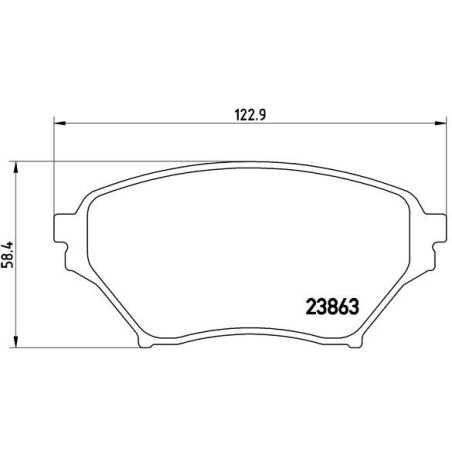 BREMBO P 49 029 Brzdové destičky přední pro Mazda MX-5