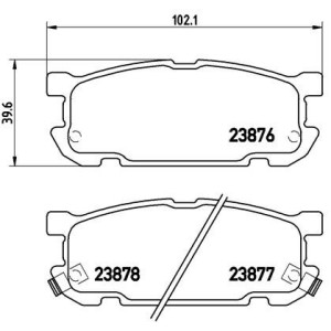 BREMBO P 49 030 Pastillas de freno trasero para Mazda MX-5
