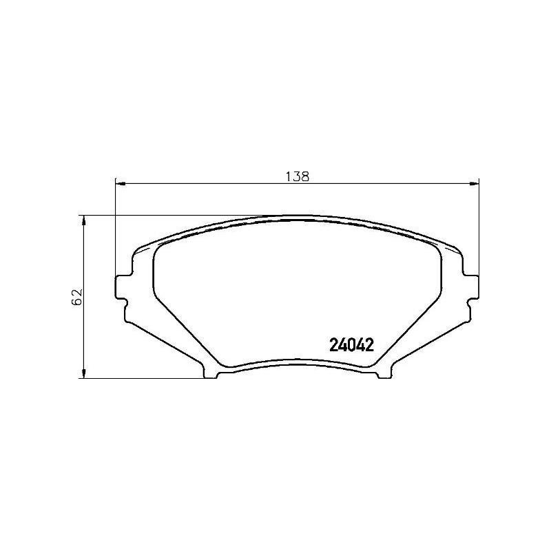 BREMBO P 49 034 Brzdové platničky predné pre Mazda RX-8