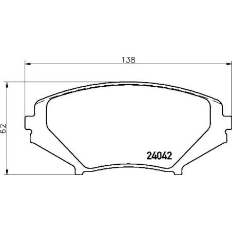 BREMBO P 49 034 Plaquettes de frein avant pour Mazda RX-8