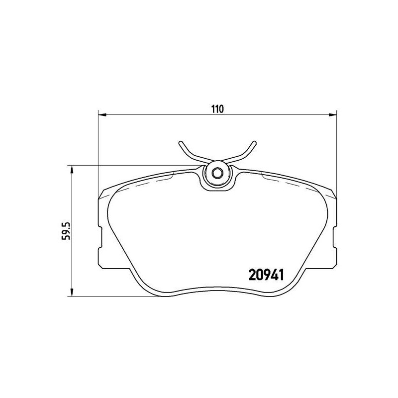 BREMBO P 50 008 Klocki hamulcowe przód dla Mercedes 124 E 190