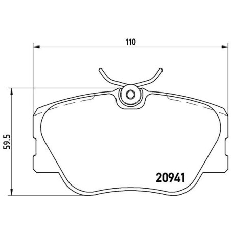 BREMBO P 50 008 Klocki hamulcowe przód dla Mercedes 124 E 190