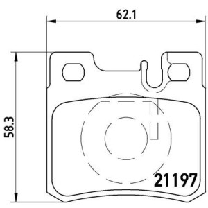 BREMBO P 50 009 Plaquettes de frein arrière pour Mercedes 124 E C SL SLK 190