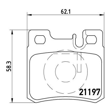 BREMBO P 50 009 Brake Pads Set Rear for Mercedes 124 E C SL SLK 190