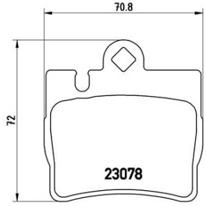 BREMBO P 50 042 Pastiglie freno posteriore per Mercedes S