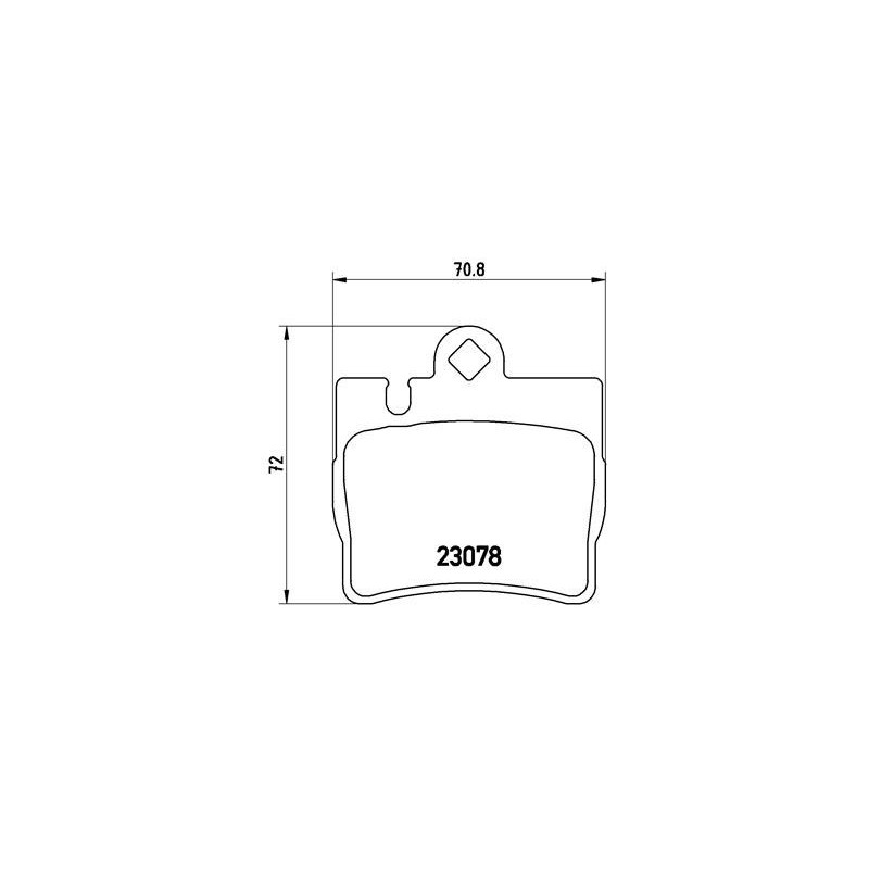 BREMBO P 50 042 Pastiglie freno posteriore per Mercedes S