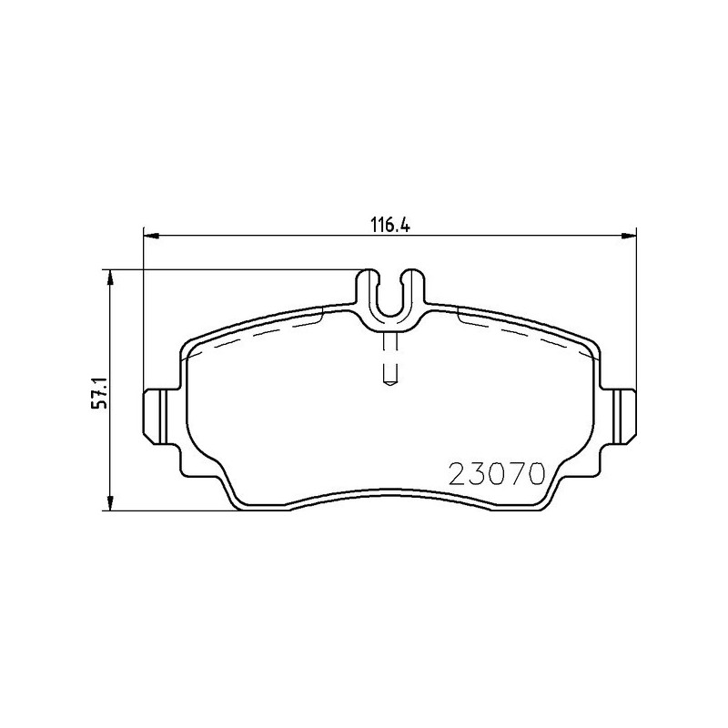 BREMBO P 50 047 Plaquettes de frein avant pour Mercedes Vaneo