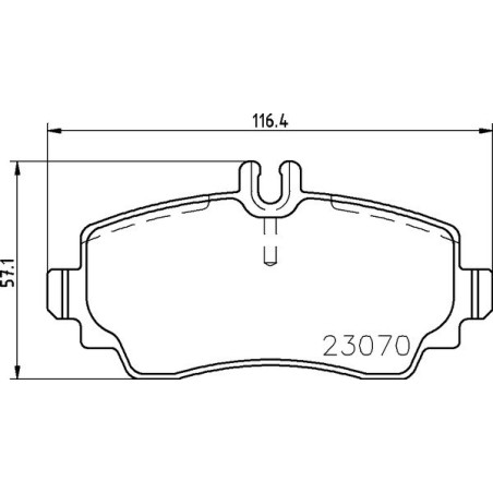 BREMBO P 50 047 Brzdové platničky predné pre Mercedes Vaneo