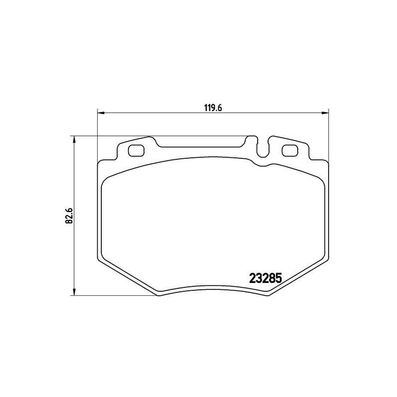 BREMBO P 50 048 Pastiglie freno anteriore per Mercedes S