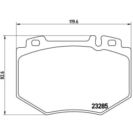 BREMBO P 50 048 Plaquettes de frein avant pour Mercedes S