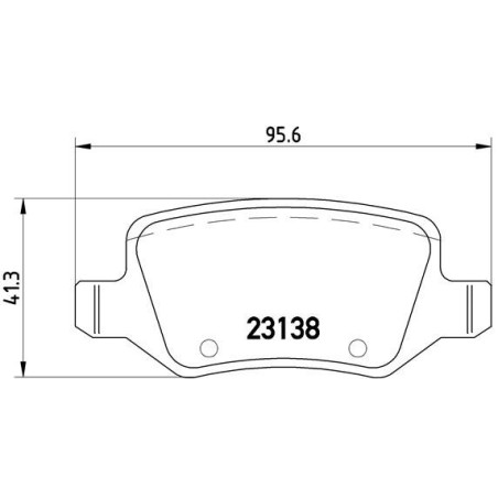 BREMBO P 50 058 Pastillas de freno trasero para Mercedes Vaneo A