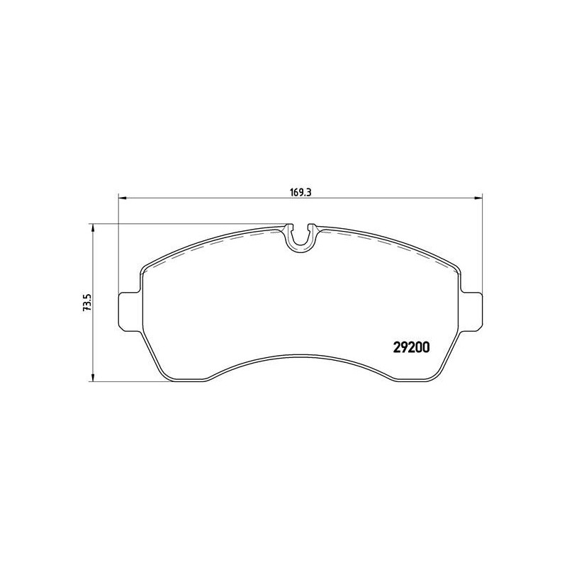 BREMBO P 50 059 Klocki hamulcowe przód dla Sprinter Crafter eSprinter V