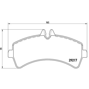 BREMBO P 50 060 Pastillas de freno trasero para Sprinter Crafter V