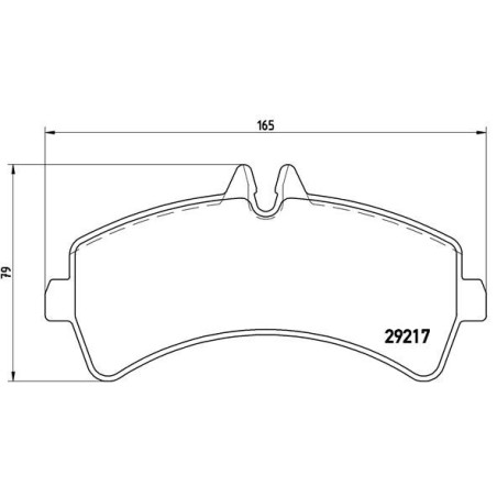 BREMBO P 50 060 Brake Pads Set Rear for Sprinter Crafter V