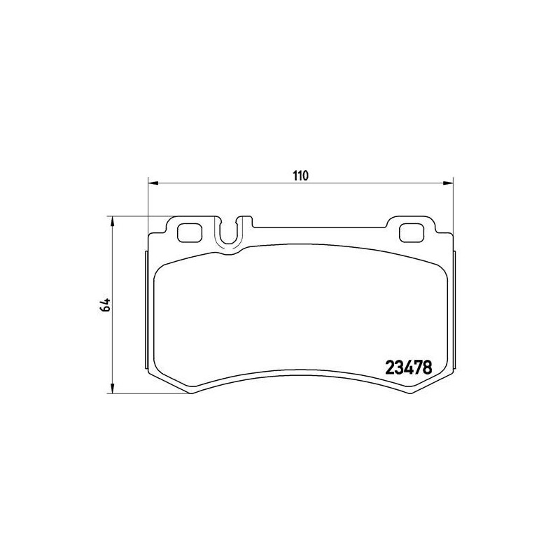 BREMBO P 50 061 Pastiglie freno posteriore per Mercedes SL S SLR E CLS