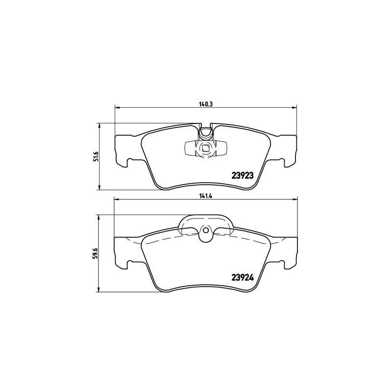 BREMBO P 50 064 Pastillas de freno trasero para Mercedes R M G GL