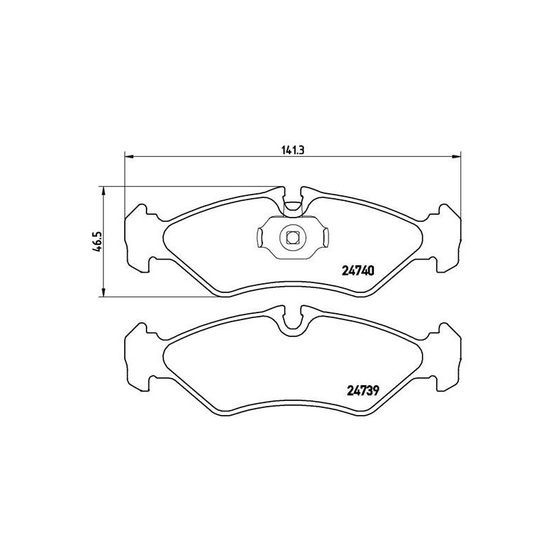 BREMBO P 50 081 Brake Pads Set Rear for LT Sprinter