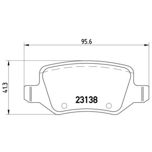 BREMBO P 50 090 Brzdové platničky zadné pre Mercedes B A