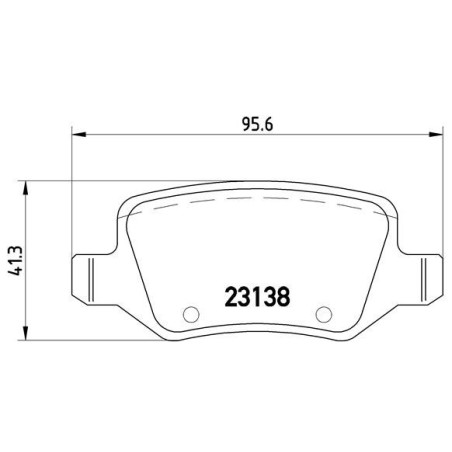 BREMBO P 50 090 Brzdové platničky zadné pre Mercedes B A