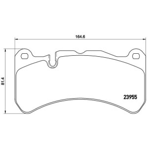 BREMBO P 50 092 Plaquettes de frein avant pour CLK Ghibli GranCabrio Quattroporte GRAN SLK