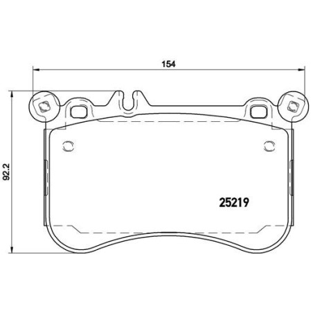 BREMBO P 50 097 Brake Pads Set Front for Mercedes CLS E S SLC SLK