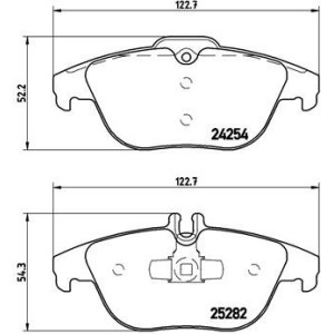 BREMBO P 50 104 Pastillas de freno trasero para Mercedes C GLK E