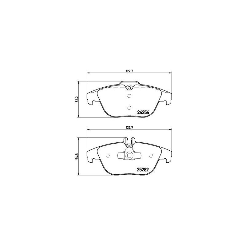 BREMBO P 50 104 Klocki hamulcowe tył dla Mercedes C GLK E
