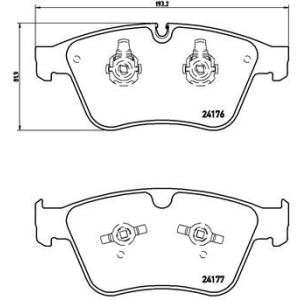 BREMBO P 50 105 Pastillas de freno delantero para Mercedes M R