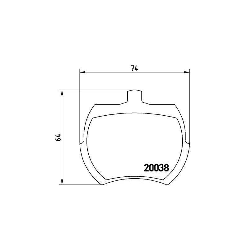 BREMBO P 52 002 Pastiglie freno anteriore per Mini 1000-Series Midget Mini-Moke Sprite