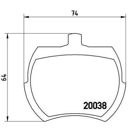 BREMBO P 52 002 Plaquettes de frein avant pour Mini 1000-Series Midget Mini-Moke Sprite