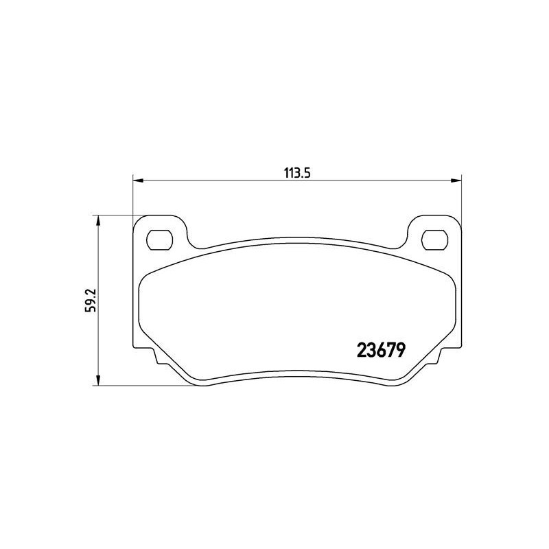 BREMBO P 52 018 Pastillas de freno delantero para Seven MG MGF