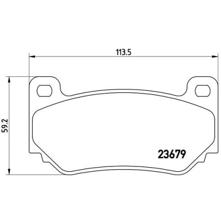 BREMBO P 52 018 Brzdové destičky přední pro Seven MG MGF