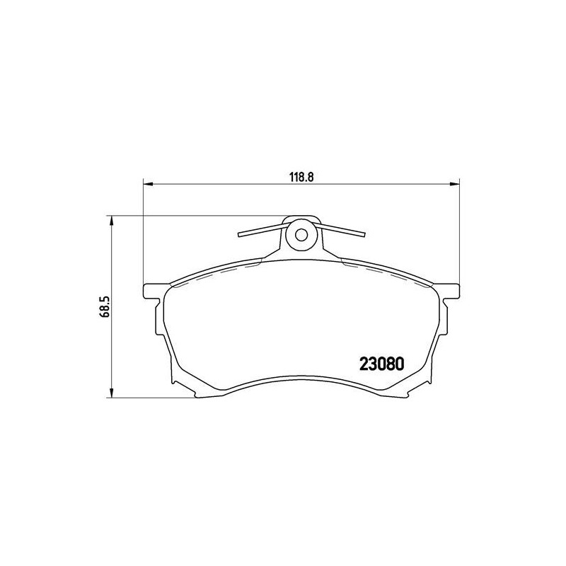 BREMBO P 54 021 Brake Pads Set Front for Mitsubishi Carisma