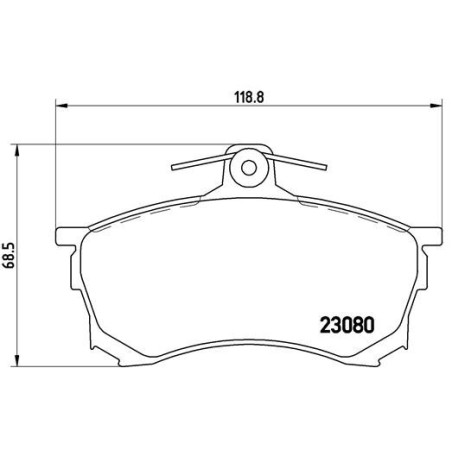 BREMBO P 54 021 Brzdové destičky přední pro Mitsubishi Carisma