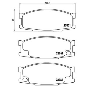 BREMBO P 54 024 Plaquettes de frein avant pour