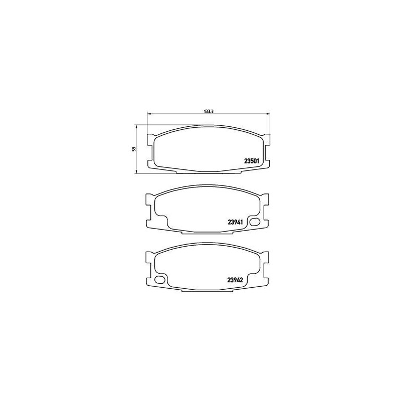 BREMBO P 54 024 Pastiglie freno anteriore per