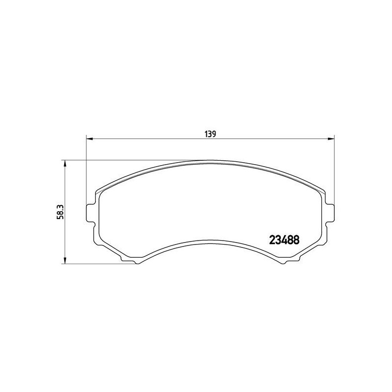 BREMBO P 54 029 Pastiglie freno anteriore per Pajero Sport Grandis Eclipse Bongo E-serie