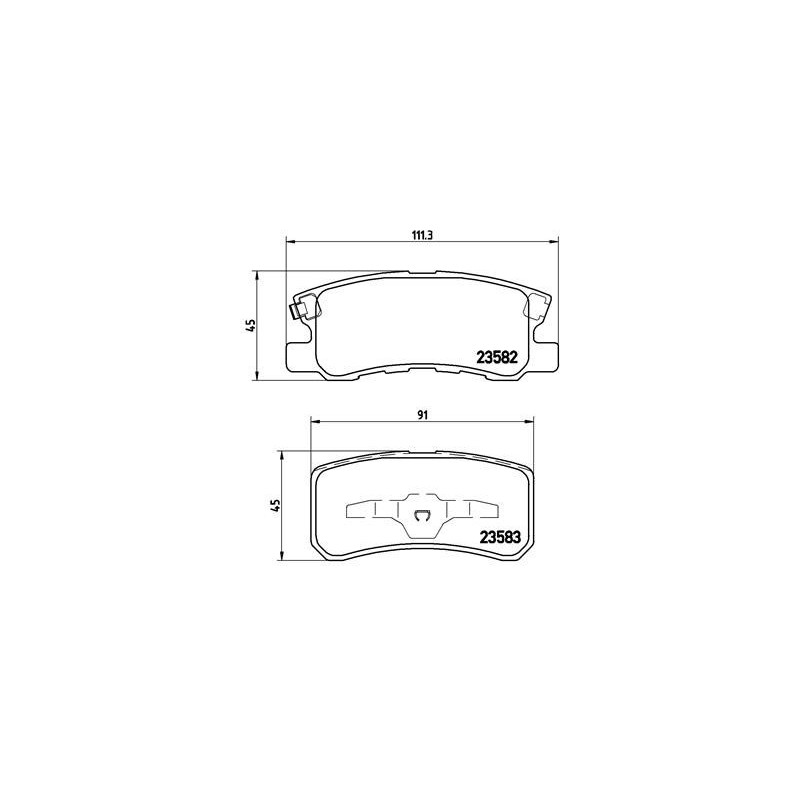 BREMBO P 54 031 Brake Pads Set Rear for Pajero Sport ASX Outlander Sebring Patriot Avenger Caliber