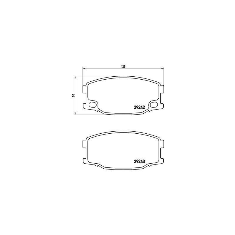 BREMBO P 54 035 Brake Pads Set Front for