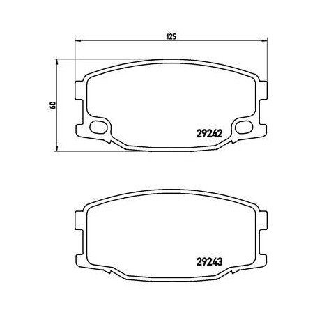 BREMBO P 54 035 Brzdové platničky predné pre