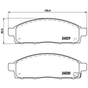 BREMBO P 54 038 Pastillas de freno delantero para L 200 Pajero Sport Fullback 1200