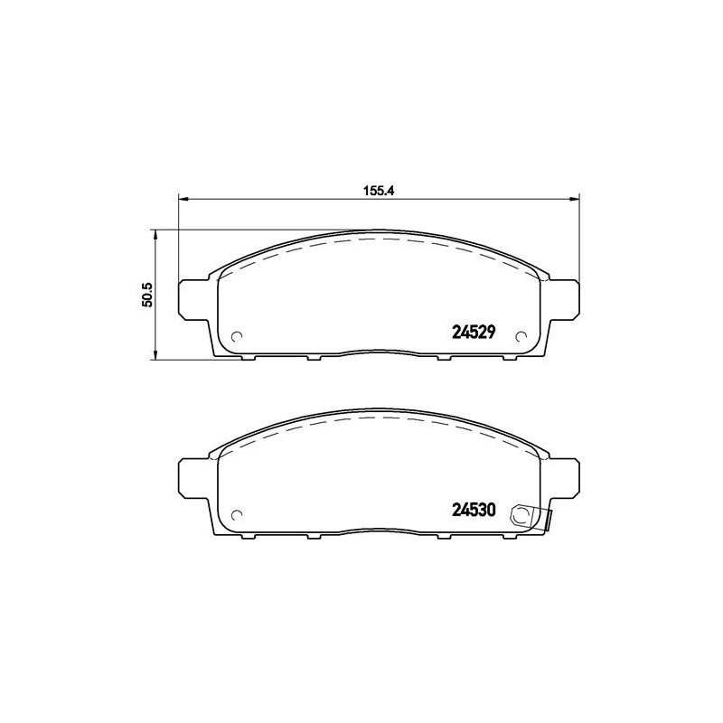 BREMBO P 54 038 Pastillas de freno delantero para L 200 Pajero Sport Fullback 1200