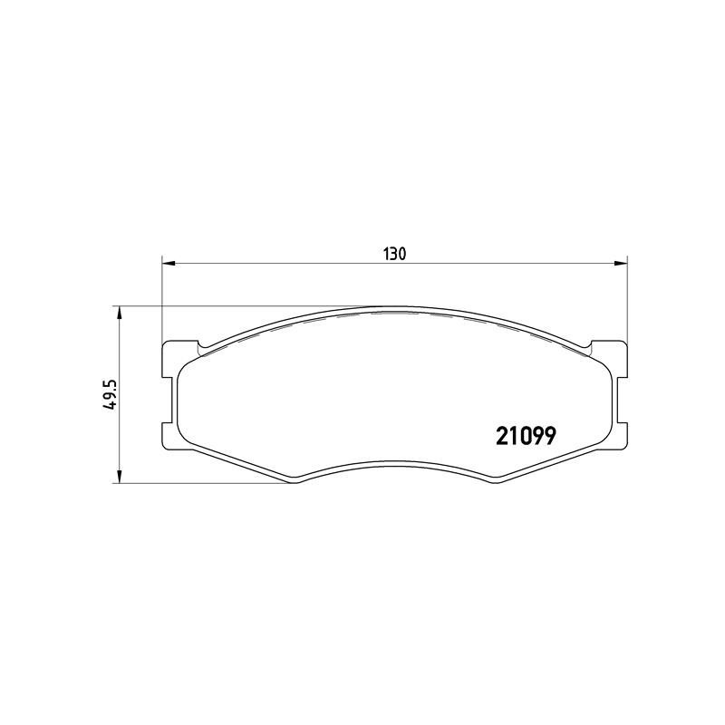 BREMBO P 56 014 Brake Pads Set Front for Bluebird Laurel Prairie 300 Trade Navara Silvia