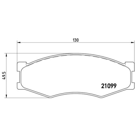 BREMBO P 56 014 Brake Pads Set Front for Bluebird Laurel Prairie 300 Trade Navara Silvia